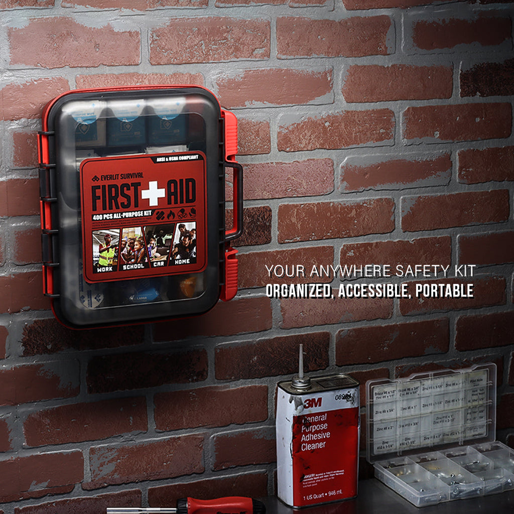 OSHA/ANSI Compliant All-Purpose 400 Pcs First Aid Kit