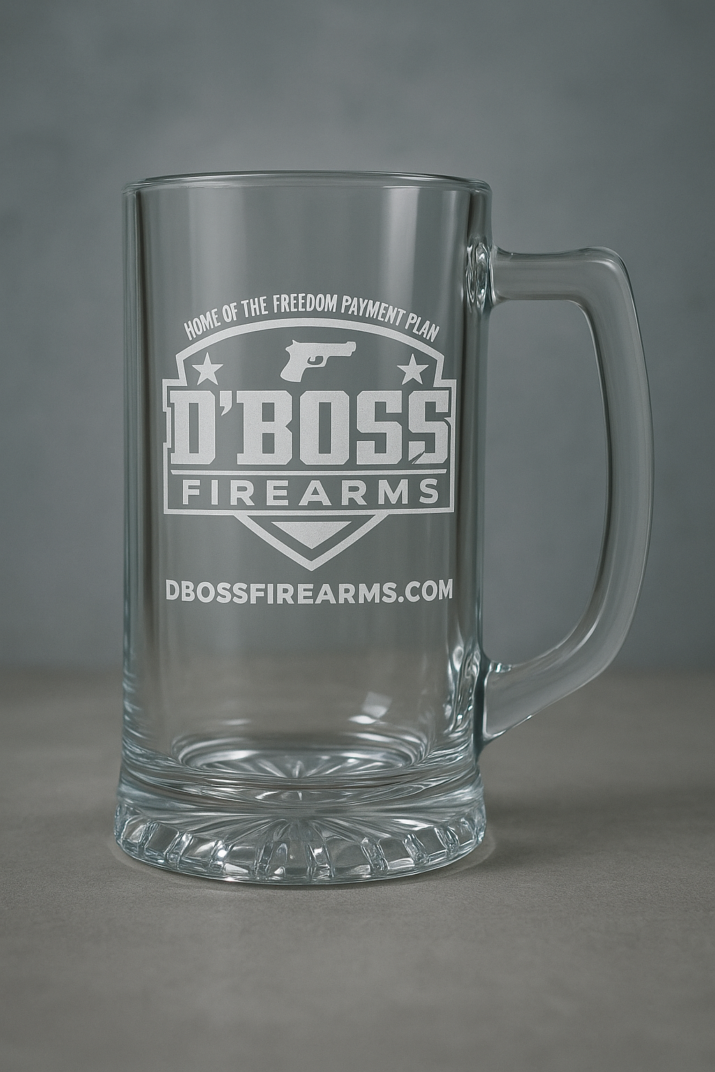D'Boss .50 BMG Glass Mug