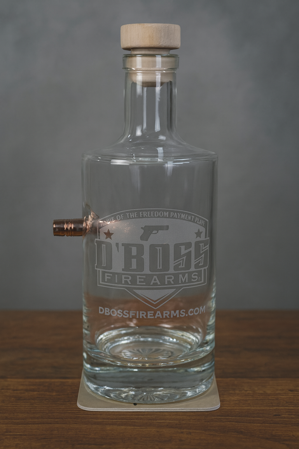 D'Boss .50 BMG Whiskey Decanter