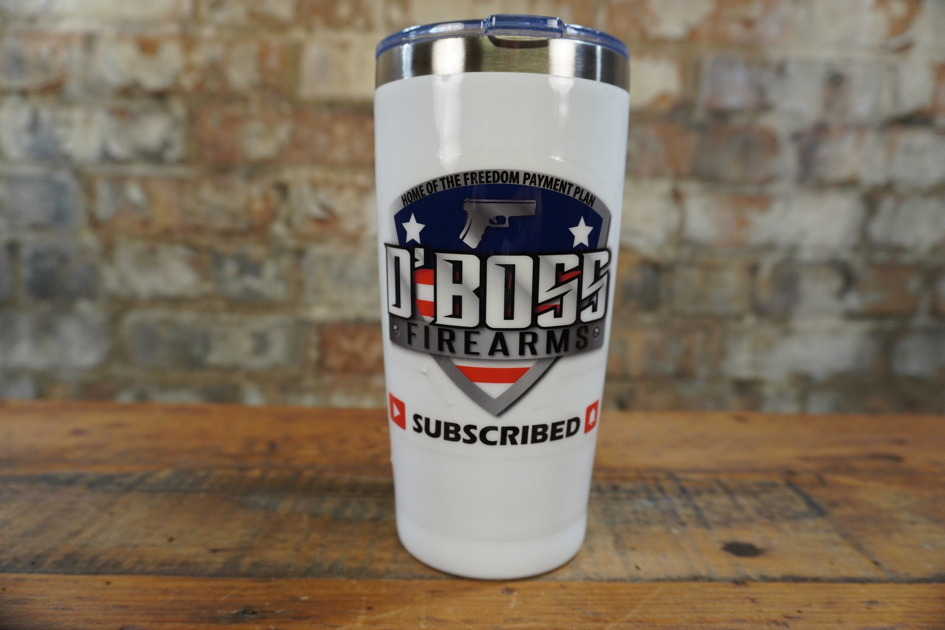 D'Boss White Tumbler
