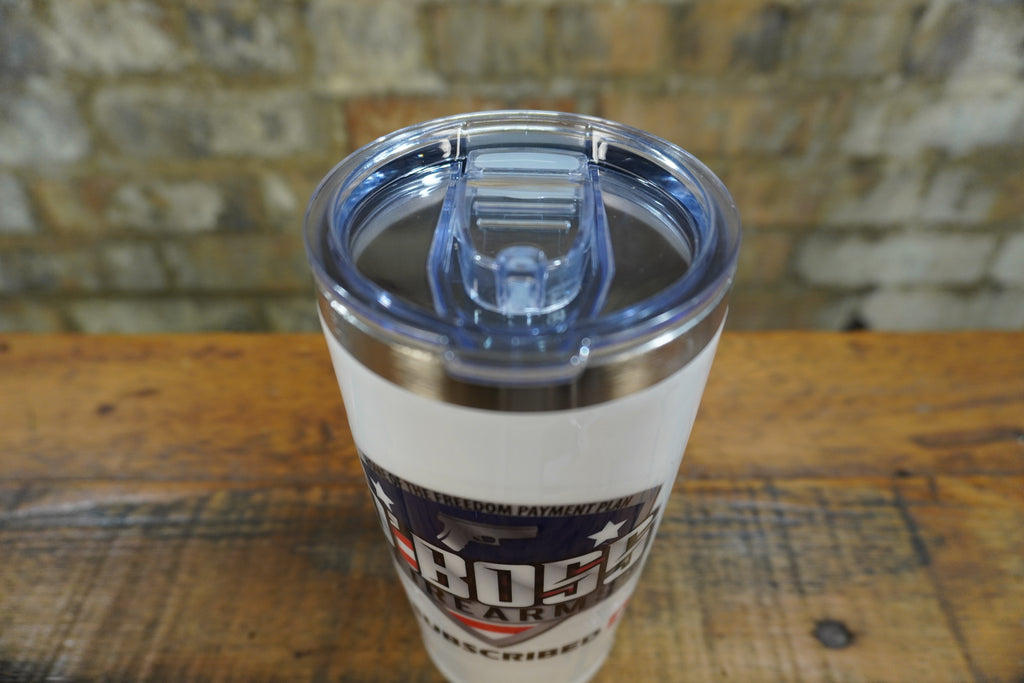 D'Boss White Tumbler