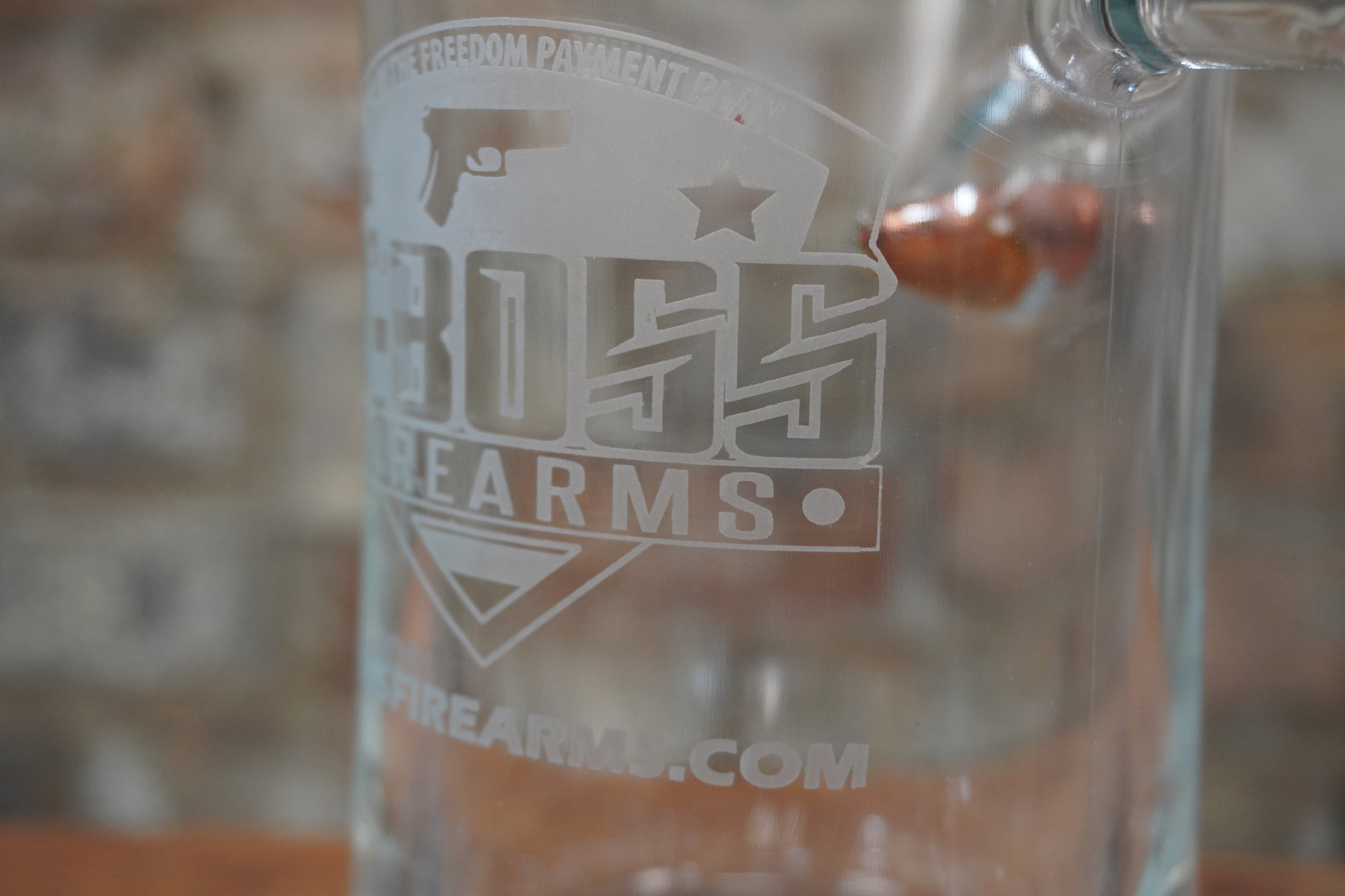 D'Boss .50 BMG Glass Mug