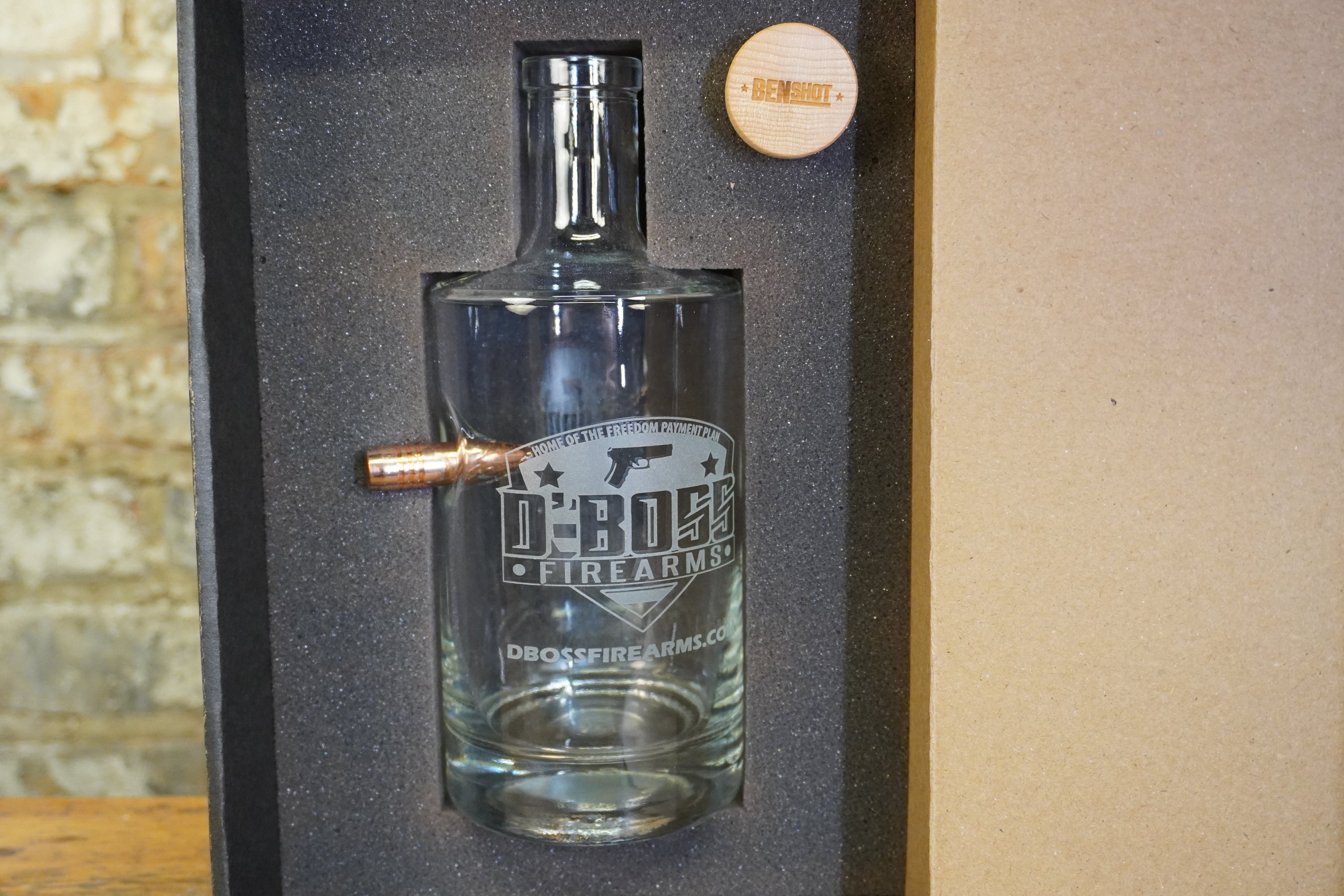 D'Boss .50 BMG Whiskey Decanter