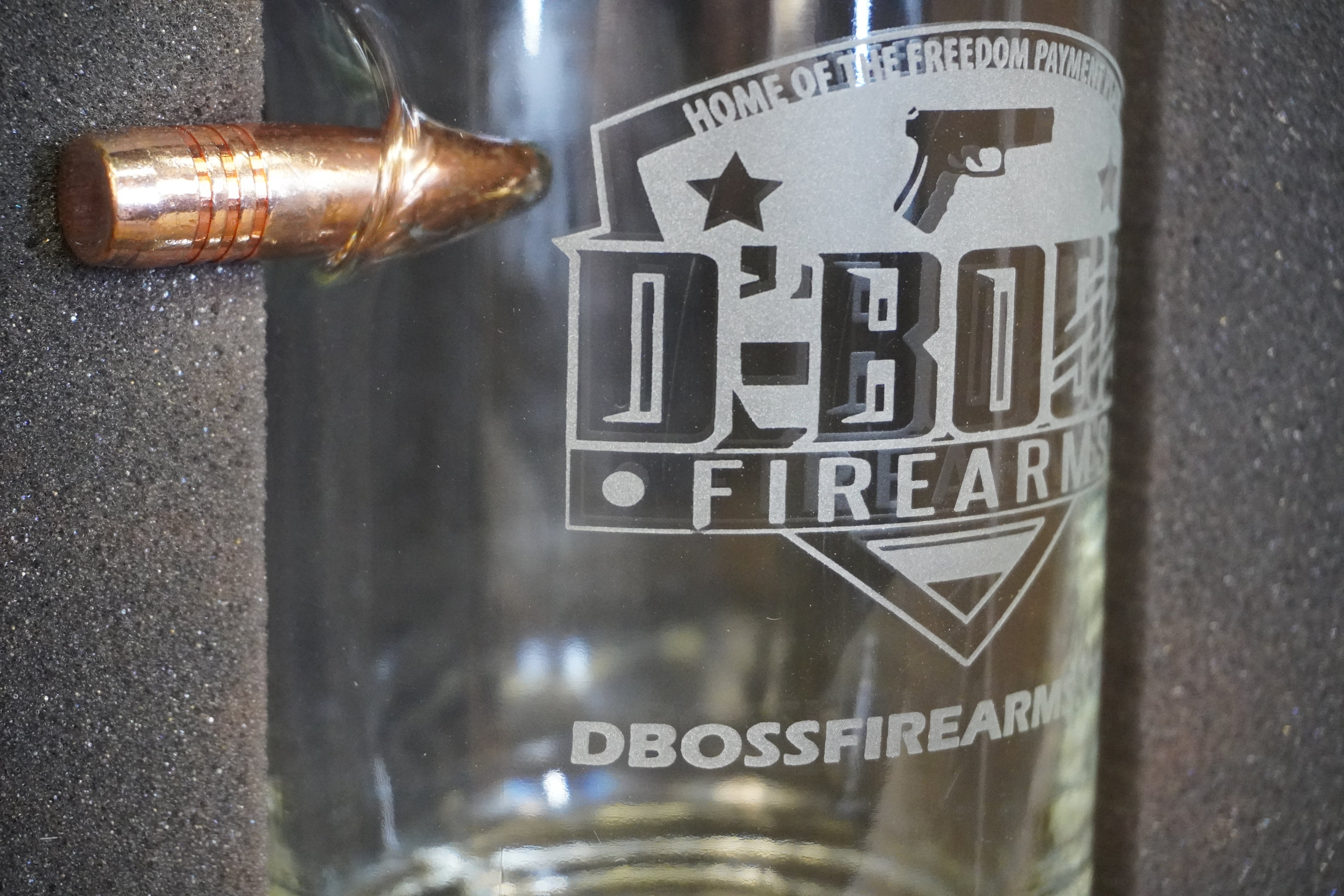 D'Boss .50 BMG Whiskey Decanter