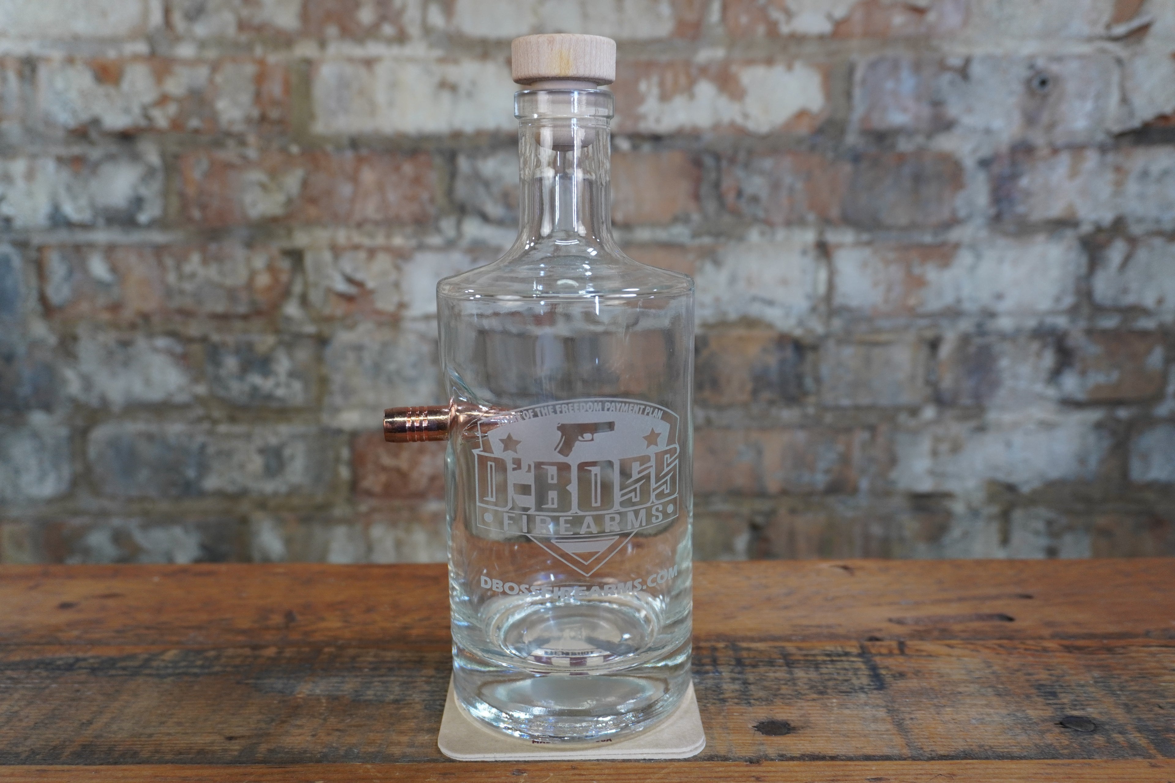 D'Boss .50 BMG Whiskey Decanter