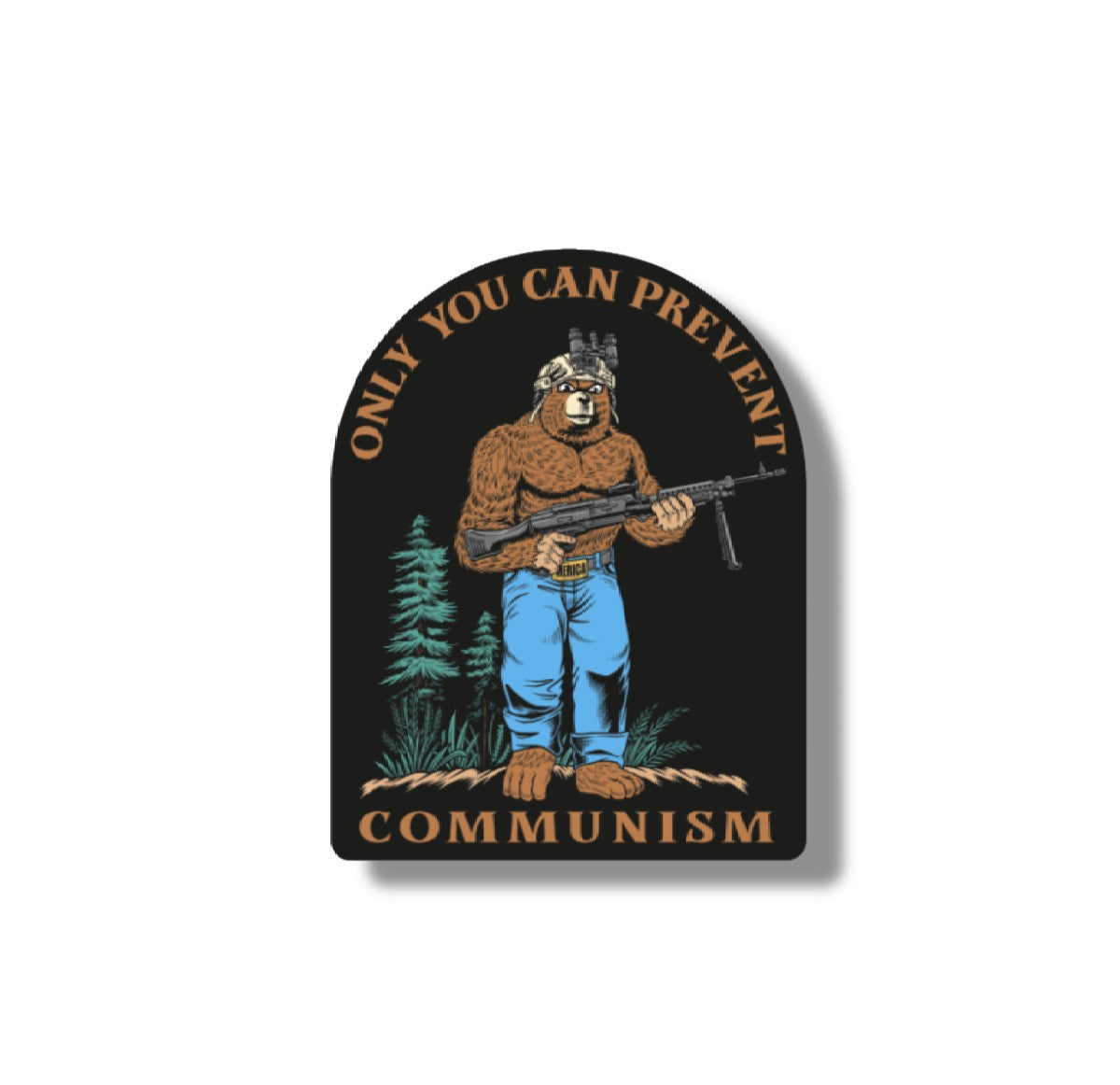 Smokey The Patriot Sticker